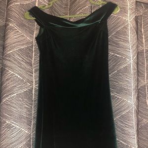Urban outfitters velvet green dress